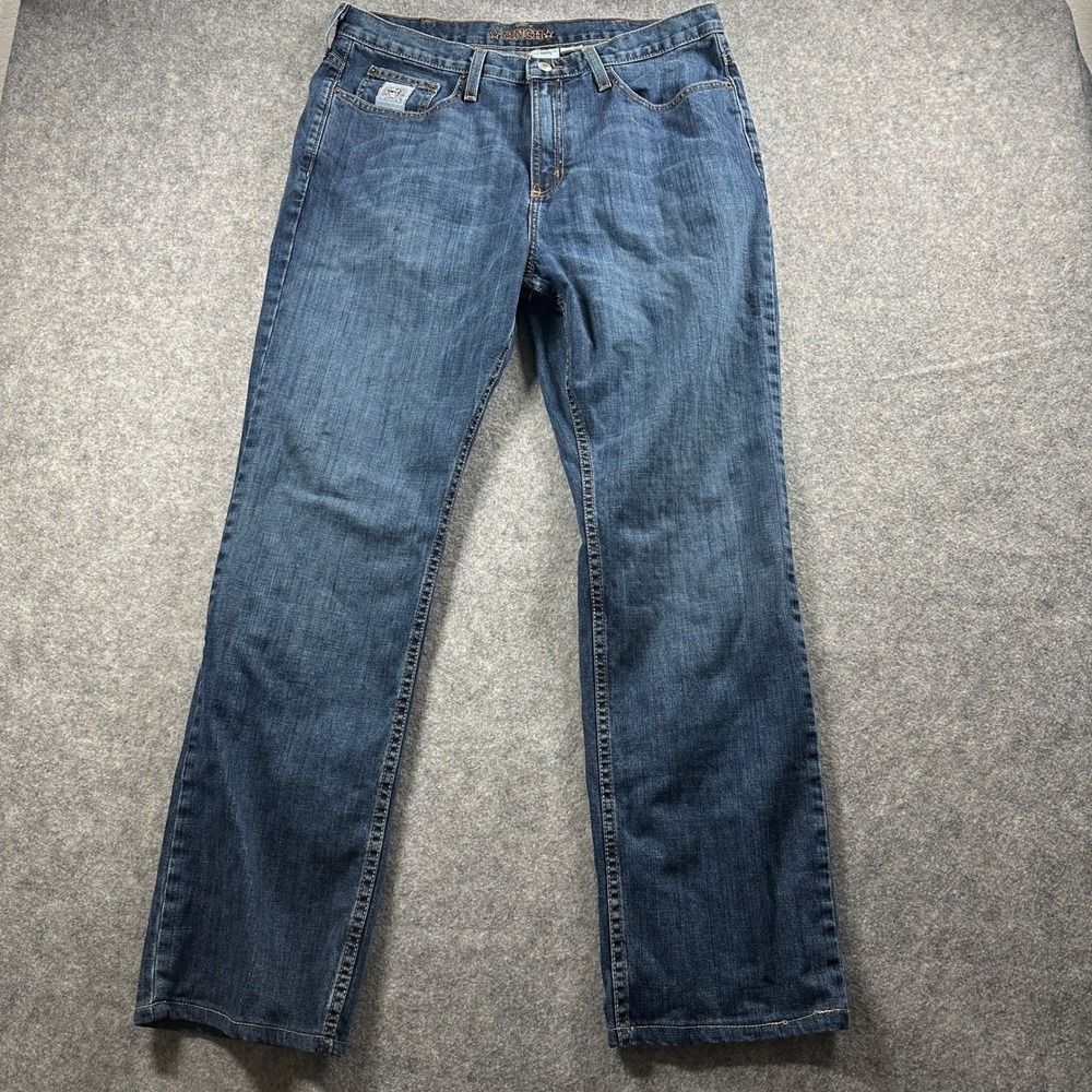 Cinch Jeans Mens 34x30 Blue Relaxed Fit Straight Leg Denim Workwear Western